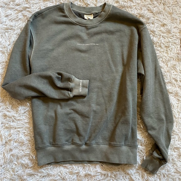 UNLABELED BY ANNA PETROSIAN sweatshirt in ash size XS - Picture 1 of 7